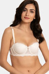 Zivame Shades Of Love Padded Wired 3/4th Coverage Strapless Bra - Coconut Milk — thumbnail 3